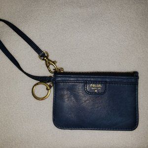 Fossil Mini ID SKINNY Key Chain Case Leather